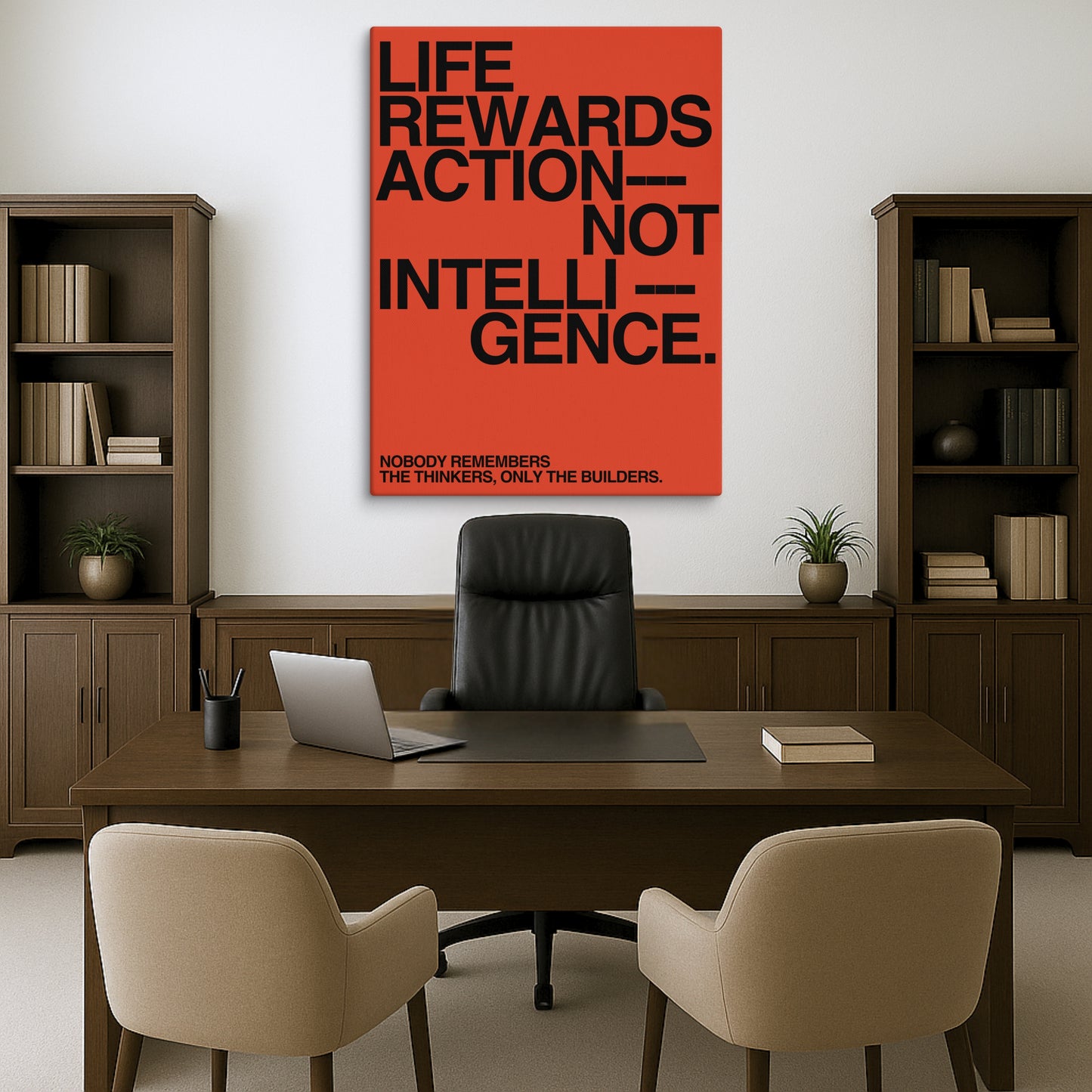 Life Rewards Action Not Intelligence