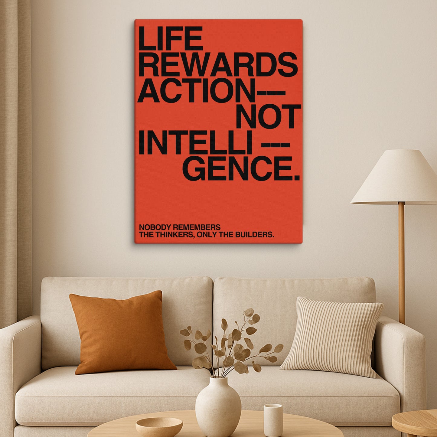 Life Rewards Action Not Intelligence